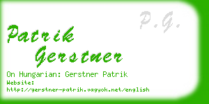 patrik gerstner business card